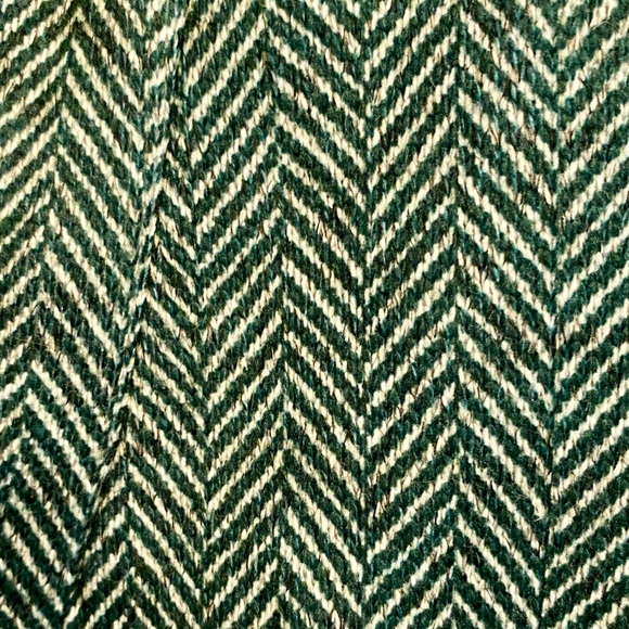 LAST CHANCE Land’s End Deep Balsam Herringbone Sweater Fleece Blazer - Picture 5 of 6